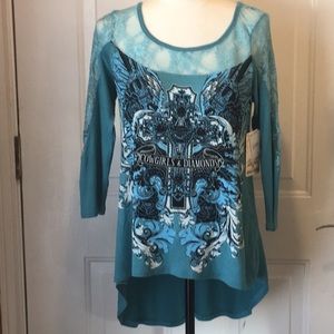 Cowgirls & Diamonds top size medium